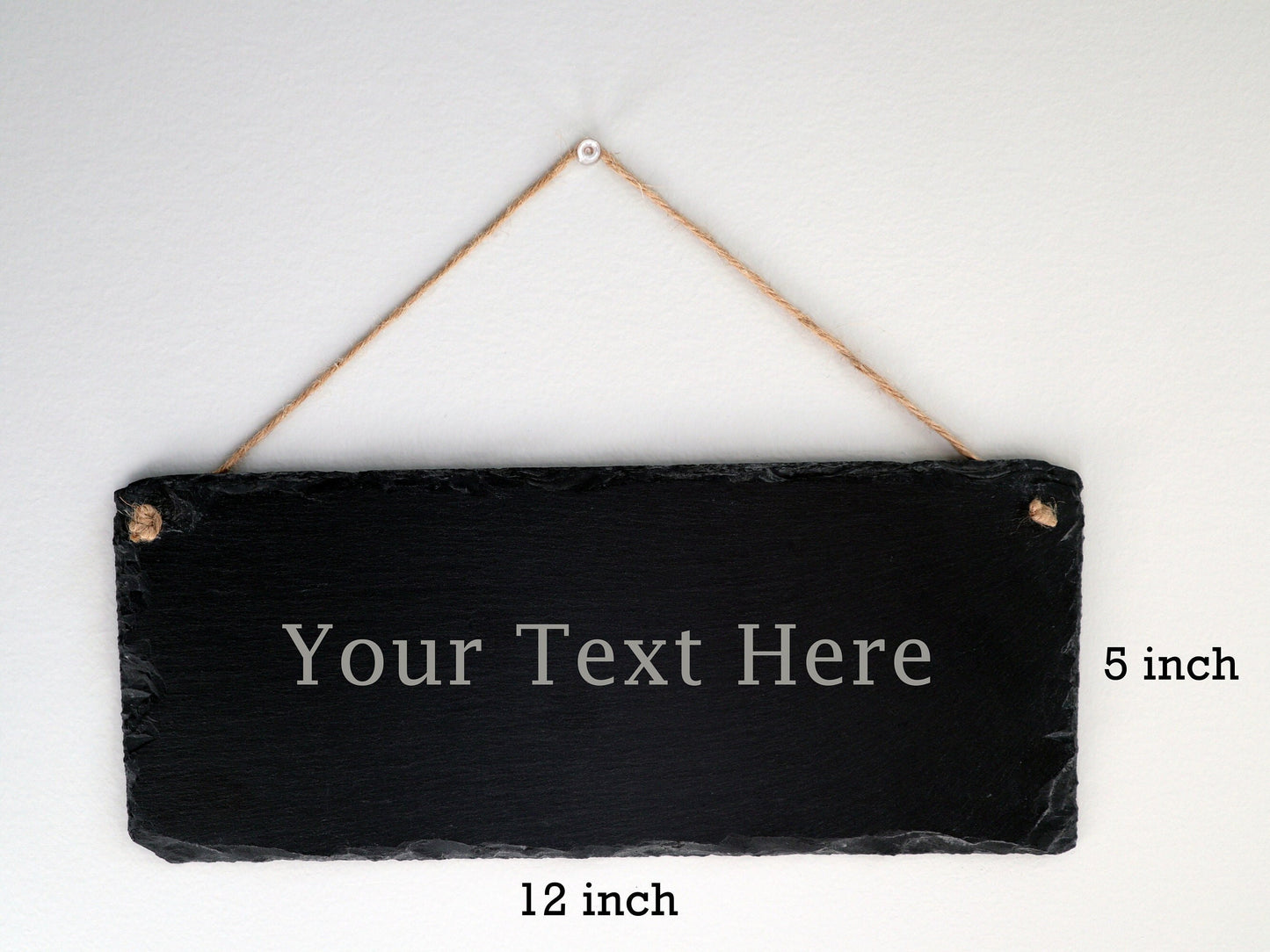 Personalized Slate Rock Home Sweet Home Wall Décor Slate Board 12x5 inch, Wedding, House Warming, Personalized Family Gift, Realtor Closing Gift