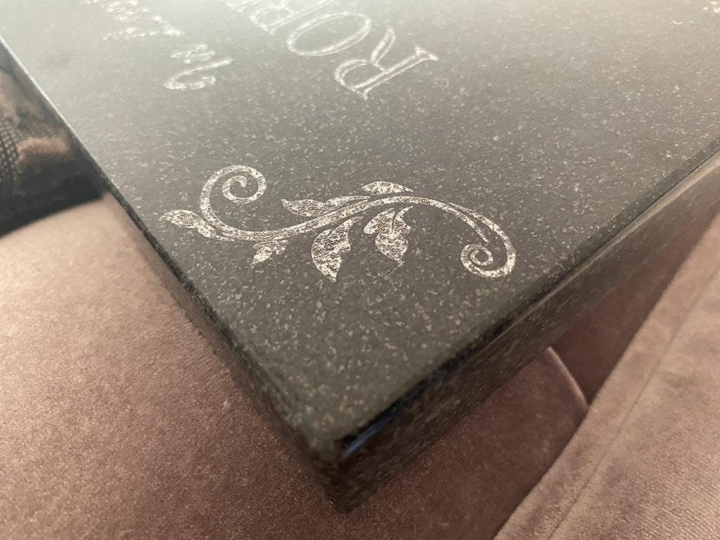 Memorial Stone for Mom Dad, Loved Ones Engraved Plaque, Customized Engraved Granite Stone