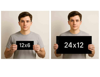 Custom Pet Memorial Stone – Black Granite Grave Marker for Dogs and Cats, 12x6 and 24x12 with Metal Stand