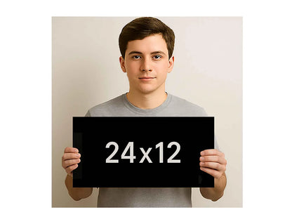 Personalized Black Granite Headstone, Tombstone with Photo 24x12 Memorial Grave Marker with Metal Stand, Graveyard sign